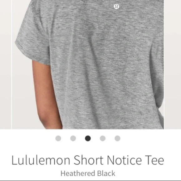 Lululemon Short Notice Crop Tee - Picture 4 of 7